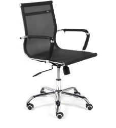 Кресло URBAN-LOW M ткань/сетка, черный