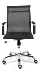 Кресло URBAN-LOW M ткань/сетка, черный