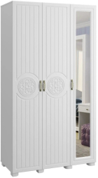 Шкаф «Монблан» МБ-24К комбинированный белое дерево