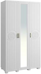 Шкаф «Монблан» МБ-24К комбинированный белое дерево