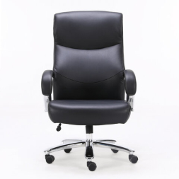 Кресло офисное BRABIX PREMIUM &quot;Total HD-006&quot;, НАГРУЗКА до 180 кг, экокожа, хром, черное, 531933