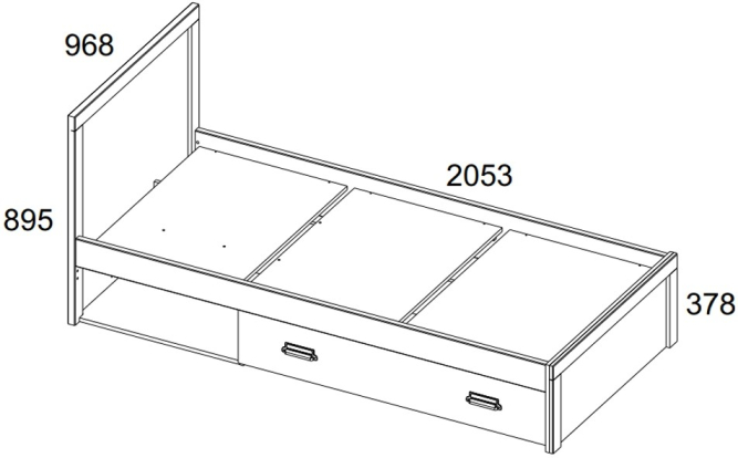 Кровать 90/D2  Дизель