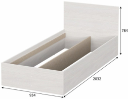 Кровать односпальная МСП 1