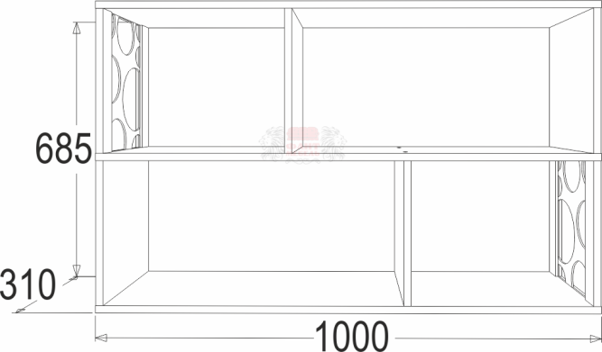 Полка навесная &quot;Омега 16&quot; №2