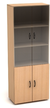 Шкаф со стеклом К2 (ШК31+ДК32х2+ДК35х2+ФС04х2)