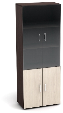 Шкаф со стеклом К2 (ШК31+ДК32х2+ДК35х2+ФС04х2)