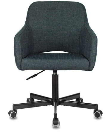 Кресло CH-380M, пятилучие металлическое, ткань, темно-серое, 1430559