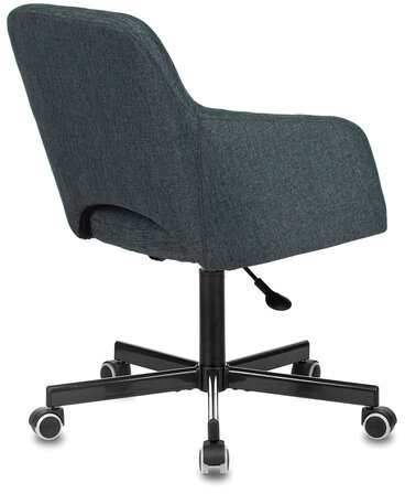 Кресло CH-380M, пятилучие металлическое, ткань, темно-серое, 1430559