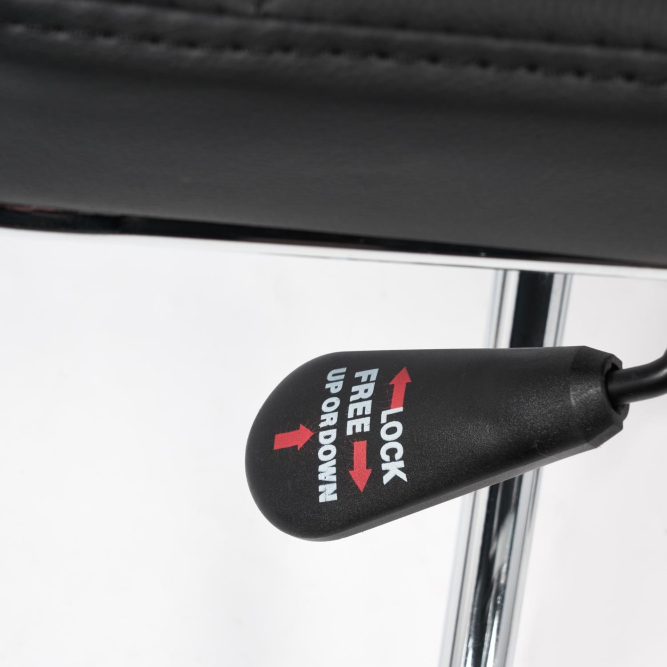 Кресло CITY-LOW кож/зам, черный