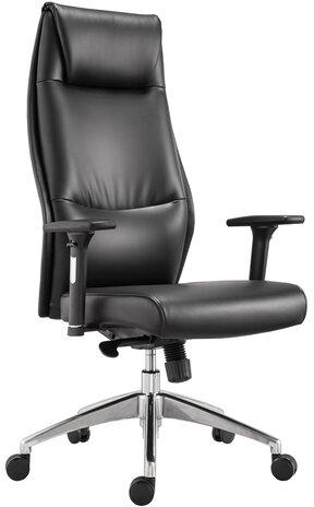 Кресло офисное BRABIX PREMIUM &quot;Blues EX-751&quot;, синхромеханизм, алюминий, экокожа, черное, 532486