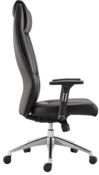 Кресло офисное BRABIX PREMIUM "Blues EX-751", синхромеханизм, алюминий, экокожа, черное, 532486