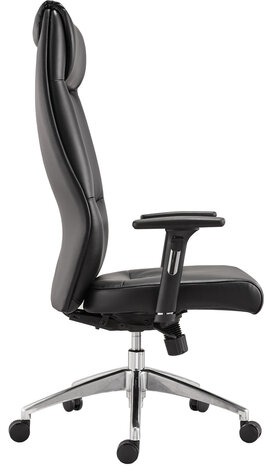 Кресло офисное BRABIX PREMIUM "Blues EX-751", синхромеханизм, алюминий, экокожа, черное, 532486