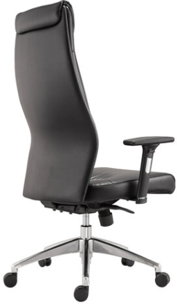 Кресло офисное BRABIX PREMIUM &quot;Blues EX-751&quot;, синхромеханизм, алюминий, экокожа, черное, 532486