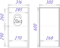 Шкаф ШГ-30к Женева