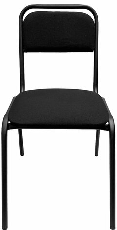 Стул для посетителей РС42, черный каркас, ткань черная