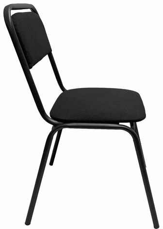 Стул для посетителей РС42, черный каркас, ткань черная