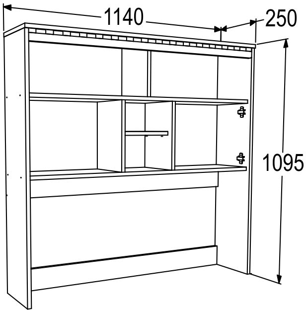 Полка настольная Ольга 13