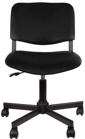 Кресло КР09, без подлокотников, кожзаменитель, черное, КР01.00.09-201-