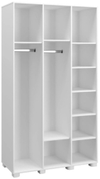 Шкаф «Монблан» МБ-24К с зеркалом белое дерево