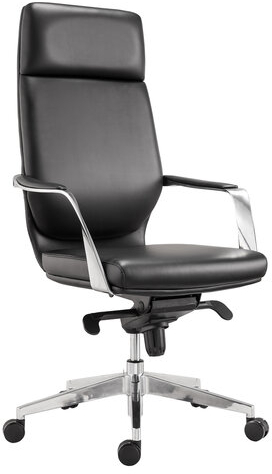 Кресло офисное BRABIX PREMIUM &quot;Resonance EX-755&quot;, мультиблок, алюминий, экокожа, черное, 532487