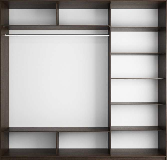 Шкаф-купе Прайм 3-х дверный (Зеркало) Сонома