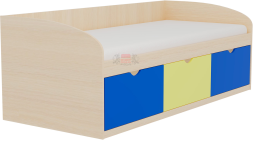 Кровать-8 одинарная с 3-мя ящиками