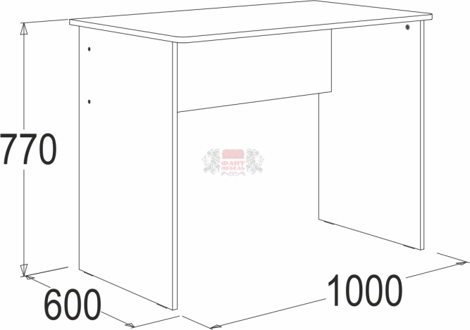 Стол письменный &quot;Омега 16&quot; №1