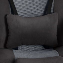 Кресло DRIVER флок/ткань, черный/серый, 35/TW-12