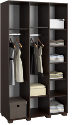 Шкаф «Монблан» МБ-24К с зеркалом венге